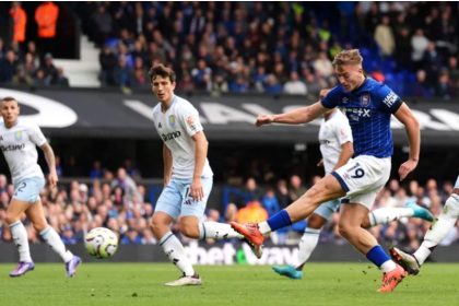 Liam Delap has scored three of Ipswich Town's five Premier League