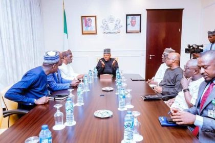 Shettima presiding over a meeting with oil and gas stakeholders