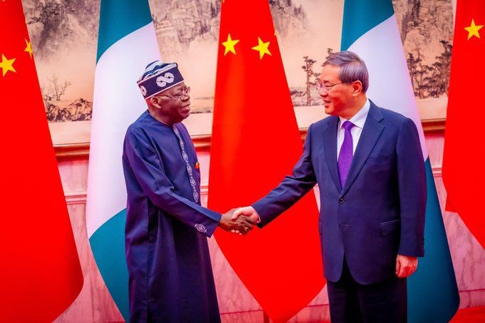 Tinubu meets Chinese Premier Li Qiang in Beijing