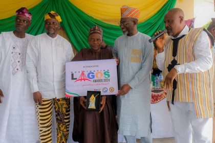 Saheed Balogun, member, Dr. Engr Ibraheem Abdul, Prof. 'Funsho Afolabi, Hon. Samson Apata, and Gabriel Okunola at the World Tourist Day Celebrations at Yabatech Tourism Village, YCT, Epe Campus