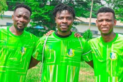 Ahmed Musa and Shehu Abdullahi in training with Kano Pillars ahead of league game against Sunshine Stars