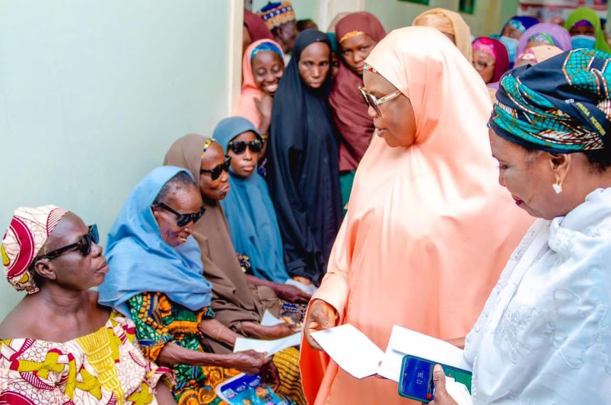 Hajiya Zainab Nasare Nasir Idris, and others during the health outreach programme