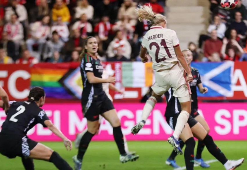 Pernille Harder's hat-trick sinks Arsenal