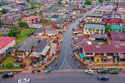 Aerial view of Ogun State