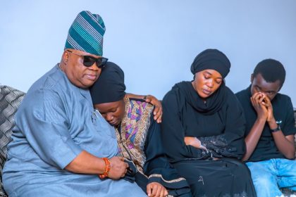 Adeleke pays condolence visit to late Lagbaja's family