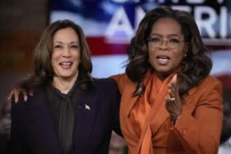 Kamala Harris and Oprah Winfrey