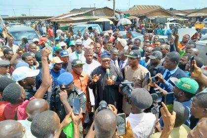 Peter Obi campaigning for LP candidate in Ondo