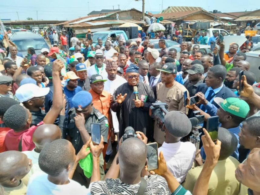 Peter Obi campaigning for LP candidate in Ondo