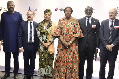 Aigboje Aig-Imoukhuede, Laurent Favier, Zahrah Mustapha Audu, Folashade Ambrose-Medebem, Roosevelt Ogbonna, Florent Mangin at the French Week 2024 Business Forum