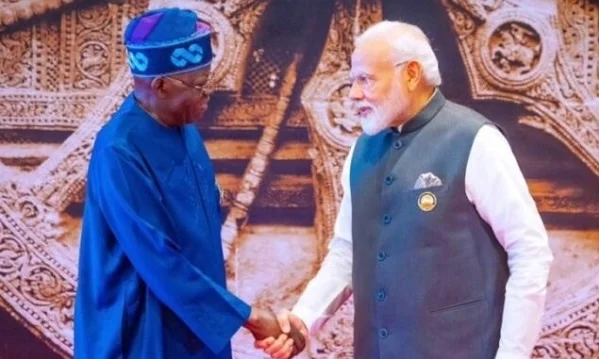 President Tinubu with Narendra Modi