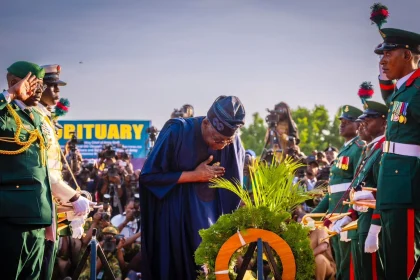 Tinubu at Lagbaja's burial