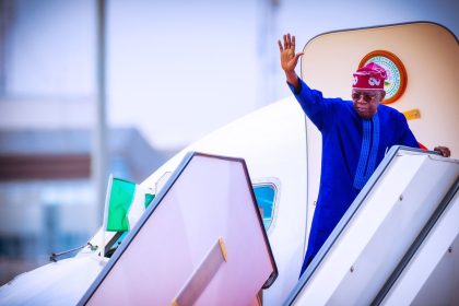 Tinubu jets out